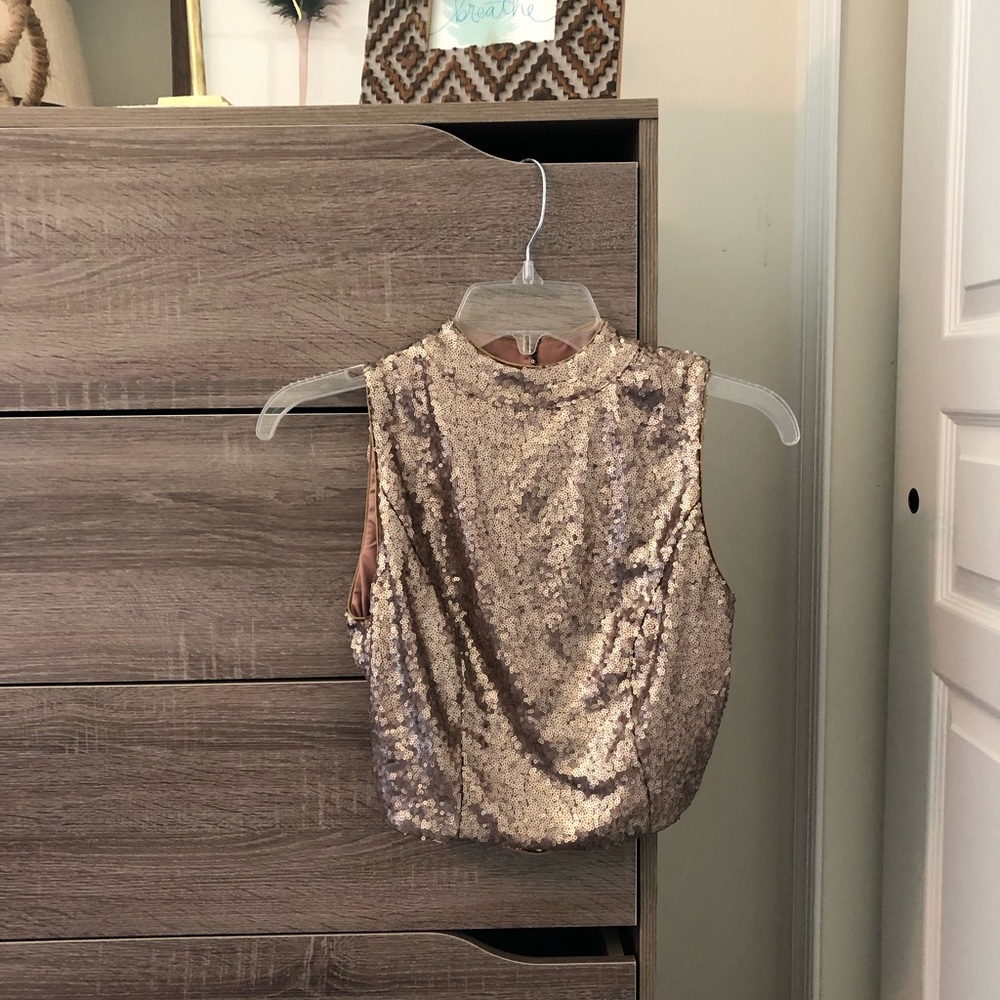 TOBI Sparkle Crop Top